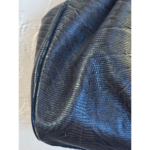 RARE Brahmin Black Brown Melbourne Sara Rose Tri Texture Handbag Crossbody Strap - Picture 9 of 15